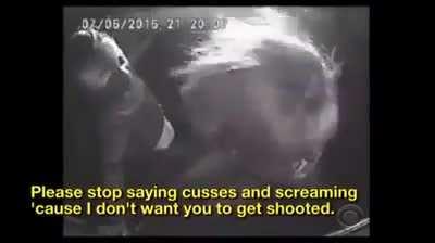 This is Heartbreaking and the reason so many grow up afraid of the police. [Footage of the girlfriend and daughter of Philando Castile in police custody moments after he was shot by police.]