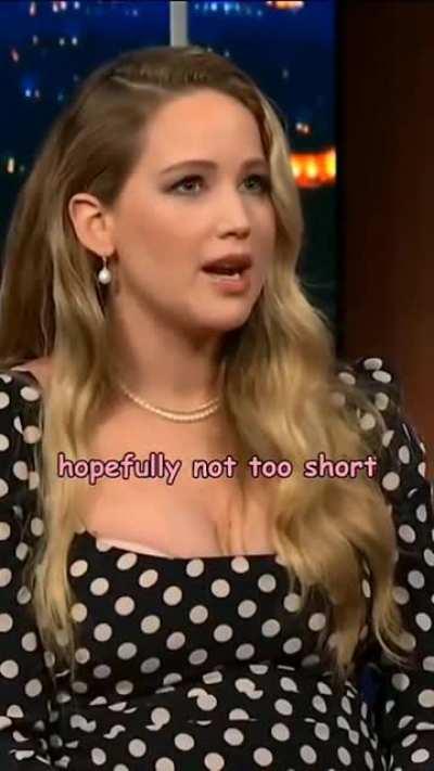 JLaw describing her life.