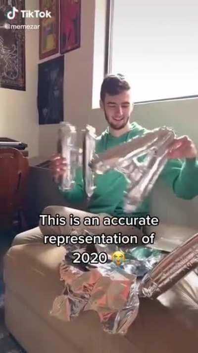 2020 be hitting different, Credit to memezar on TikTok