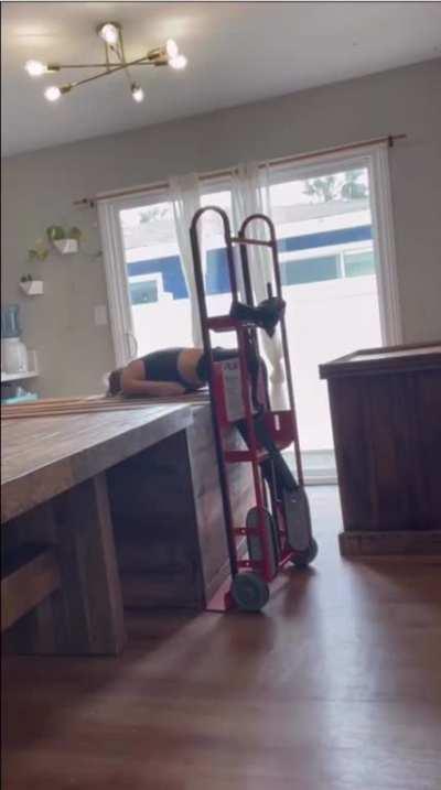 To move furniture