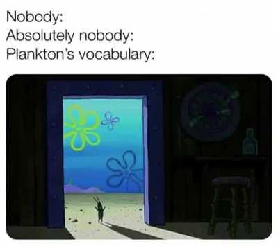 Plankton's vocabulary