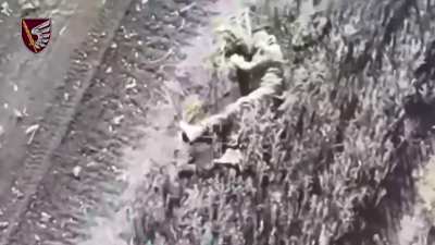 Drone footage provided by the Ukrainian 79th Air Assault Brigade shows another failed Russian assault in the Kurakhove direction. Donetsk Oblast. 