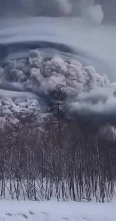 The mighty Shiveluch volcano in Russia has erupted, sending volcanic ash more than 20 kilometers into the air