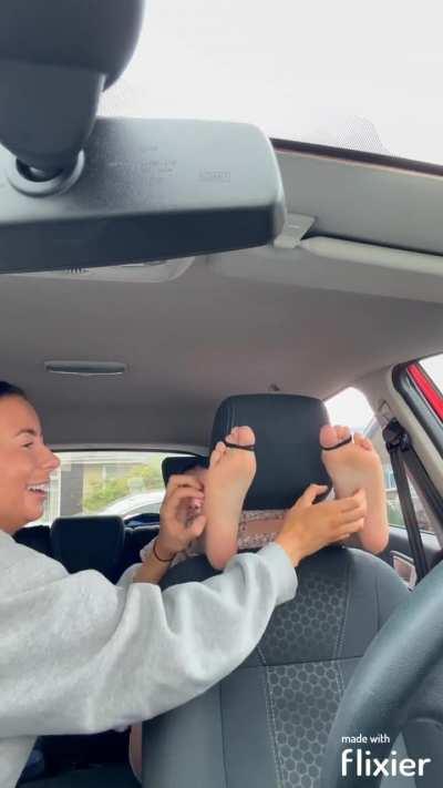 Elisha tickle tortured by Tia in car