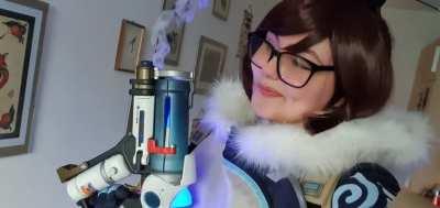 I used an aquarium pump and a vape tank to build a small smoke machine to install into my Mei blaster!