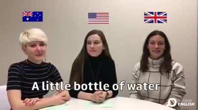A little bottle of water