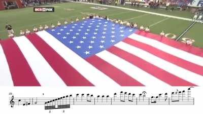 Arturo Sandoval playing a trumpet in the flute register during the Star Spangled Banner is a thing of beauty.