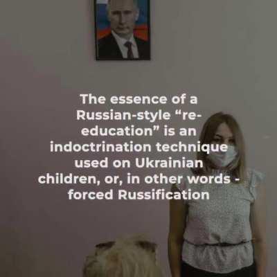 Russia commits genocidal practice by abducting and forcefully “re-educating” Ukrainian children to erase their identity. The ban on the Ukrainian language, military education in favor of the Russian army, special 