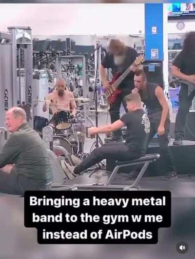 Ruining the gym for everyone. Poor grandpa.