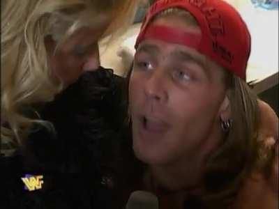 Shawn Michaels cuts a VERY intimate promo with Sunny - 1997