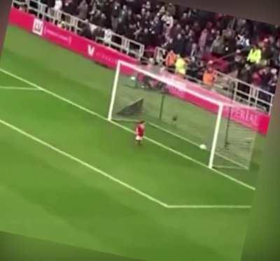 Kid decides to begin the match while the rest of the players are listening to the national anthem