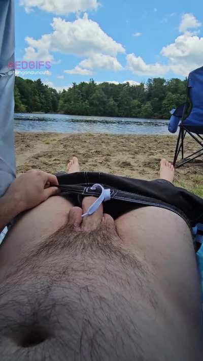 Just enjoying the view at the beach, you?