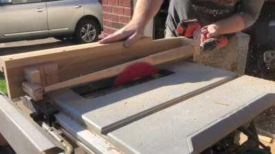 The folks over at r/woodworking thought you might like my handmade tapered table leg jig for my table saw today.