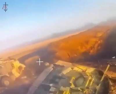 Overturned Bradley IFV struck twice by Russian drones