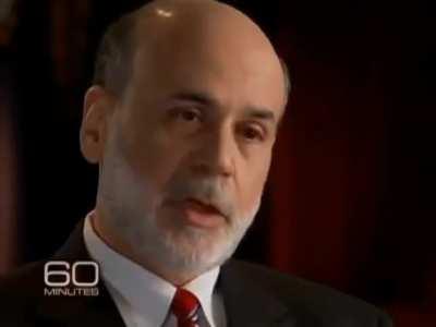 ☝️☢️🗣 - 🇺🇸Bernanke explains in 5 seconds how Central Banks create money: It's not taxpayer's money. We simply increase the bank's account with the Fed using a computer.