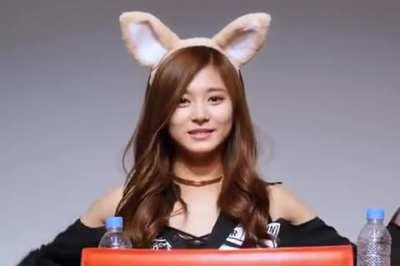 Tzuyu enjoying the fansign