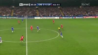 A thrilling ending to the 2009 UCL Quarter Final match between Chelsea and Liverpool