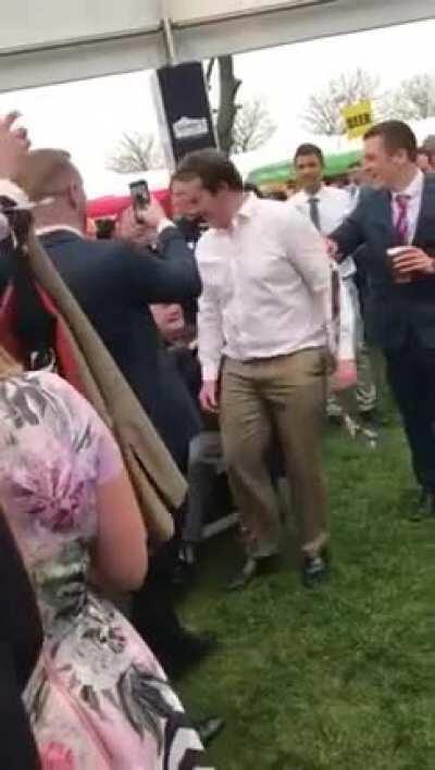 WCGW dancing with a kilt