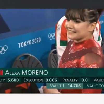 Alexa Moreno 4rto lugar #tokyo2020 Clip de su último salto de Caballo.