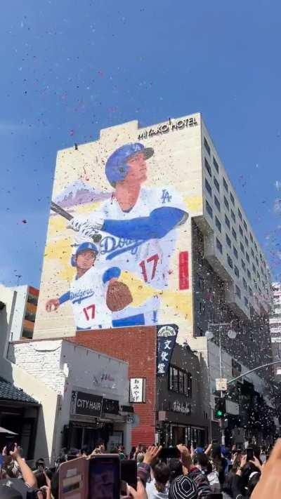 Unveiling of the completed Shohei Ohtani Mural in Little Tokyo, Los Angeles