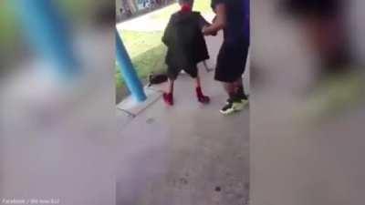 School bully messes with the wrong kid on the wrong day kid shows bully who the boss is a totally radical fight breaks out !