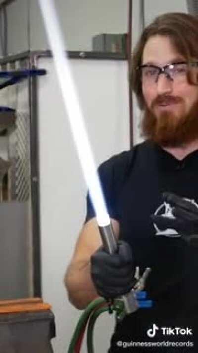 An actual lightsaber