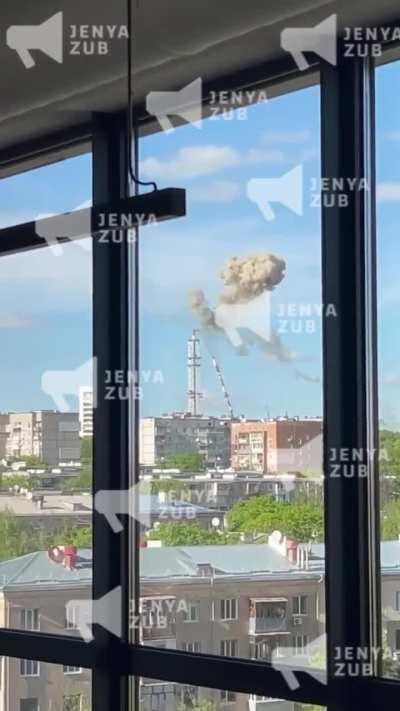 The moment the TV tower was hit in Kharkiv. Interruptions with the digital television signal began in the city, said the head of the Kharkiv Regional Administration Oleg Sinegubov.