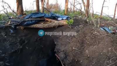 RU POV : Russian soldier defends his dugout from UAF troops, one of his fellow soldiers is injured.