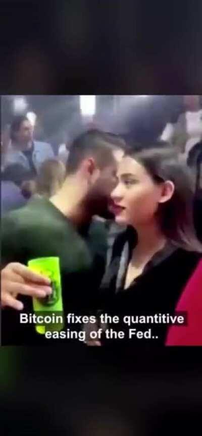 Bitcoiner at the club