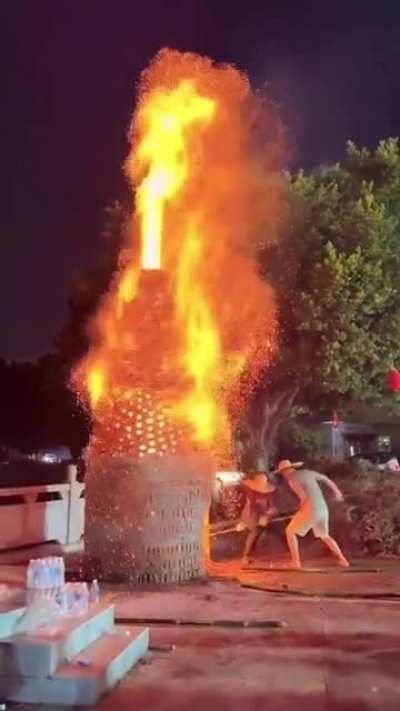 Poking a sleeping firepit