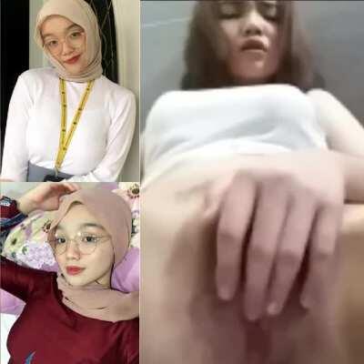 guna 4 jari weh sweetidna ni lancap... damn she's horny teruk ek.... untungnya ex bf dia dapat vc camni selalu 😖🤤