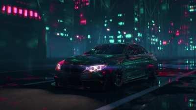 BMW M4 - Ambient City Drive - 4K Ultra HD 60fps on Make a GIF