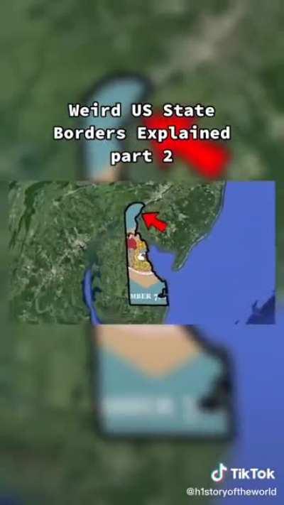 Weird US state borders explained