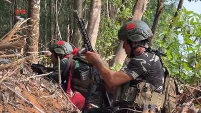 People's Defense Force Daw Na Column attack on Myanmar Army battalion 299 in Ye, Mon State.