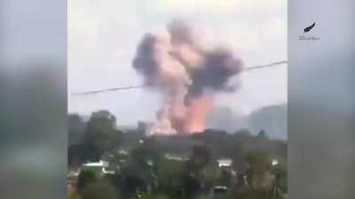 Myanmar Junta Air Force bombing PNLA (Pa-O National Liberation Army) targets around the town of Hsihseng, Pa-O Special Administrative Zone in Southern Shan state (January 26th)