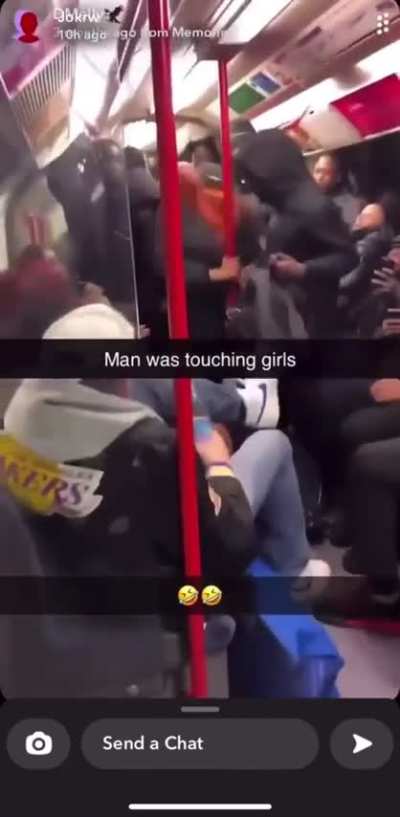 Man gets attacked after splashing water on a woman