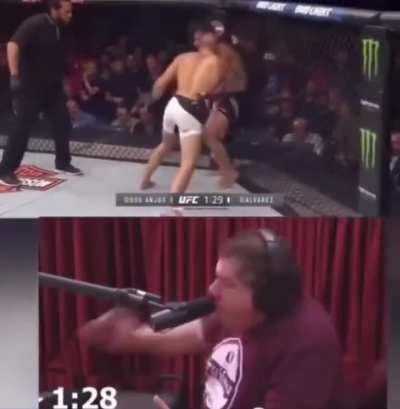 never forget Joey Diaz's reaction to Rafael Dos Anjos vs Eddie Alvarez 💀