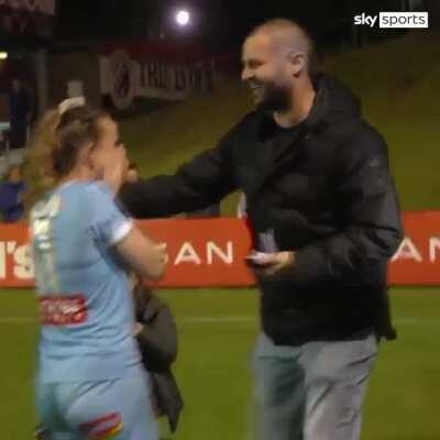 28 year old Rhali Robson announced that she was quitting professional soccer to spend more time with her partner, due to his ongoing battle with cancer. Her last match was made even more memorable when her partner proposed to her at full-time.