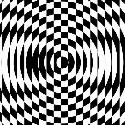 Op Art Concentrix Optical Illusion v1 | 03-07-18 | by Xponentialdesign