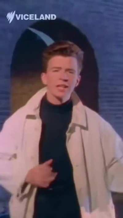 Rick Astley explaining the filming of the &quot;Never Gonna Give You Up&quot; music video