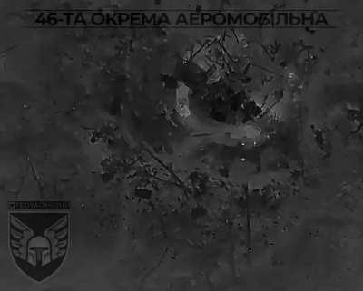 The thermal drone video was shared by 🇺🇦 46th Brigade. - @Teoyaomiquu