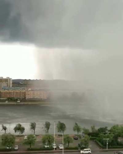 The edge of a rain cloud