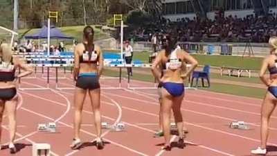 Michelle Jenneke view from the back