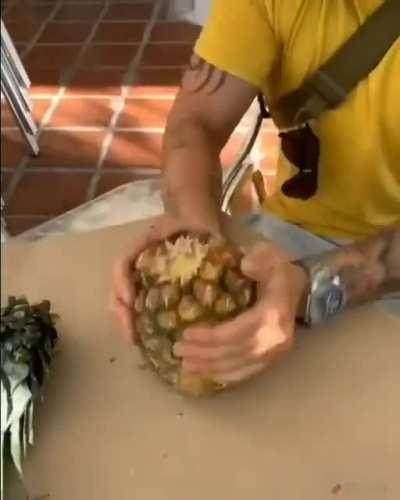 How to crack open a pineapple