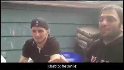 Khabib learning English back in 2012