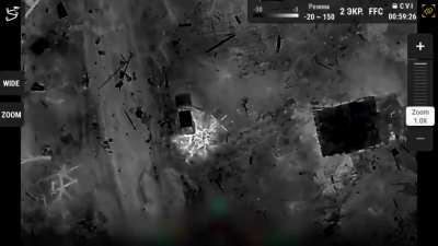 Russian VDV night drone drops on Ukrainian soldiers near Chasiv Yar. Casualties seen. 