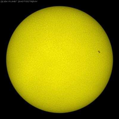 One solar ISS transit, 3 telescopes