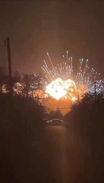 Explosion in Tihoretsk, Krasnodar region.