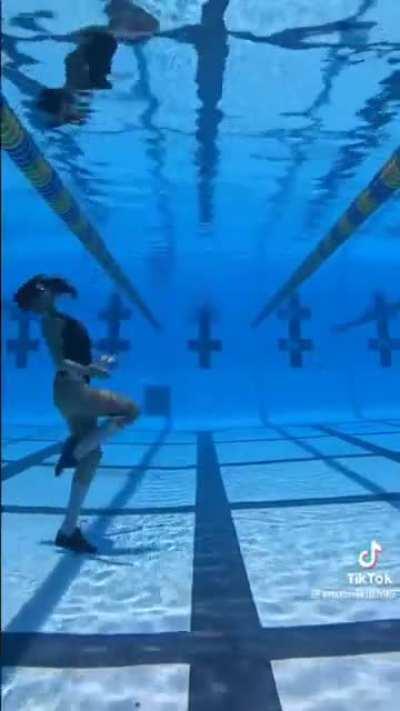 moonwalking underwater