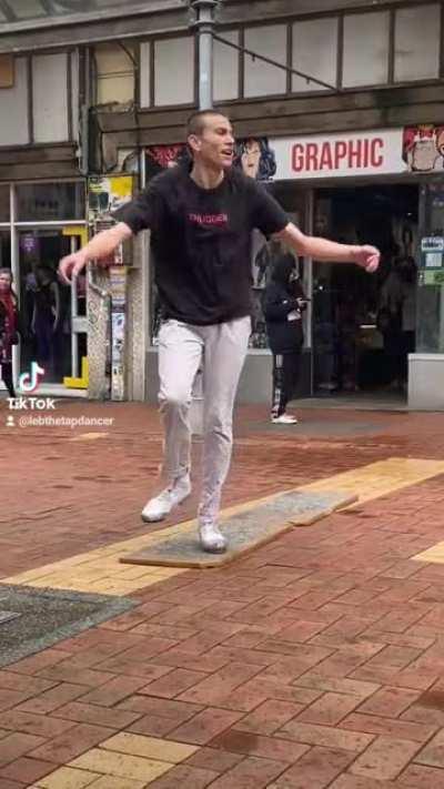 TapDance Freestyle on Cuba Street NZ